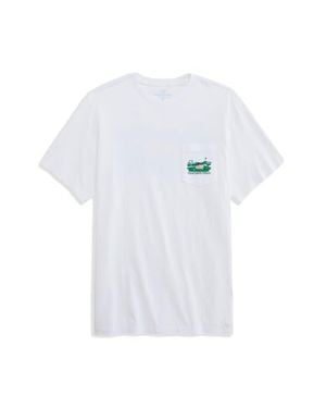 Vineyard Vines Golfer Whale Pocket Graphic T-Shirt - White