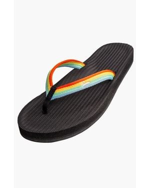 indosole Responsibly-Made Tire Sole Easy Living Flip Flops - Black