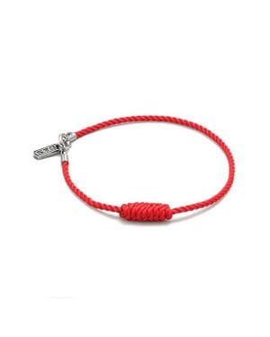 Degs & Sal Knotted Rope Bracelet - Red