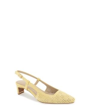 Kenneth Cole Marbella Perf Slingback Pump - Natural
