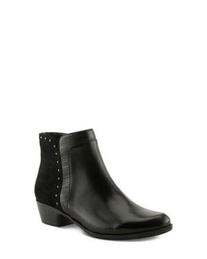 Spring Step Annelise Leather Bootie - Black