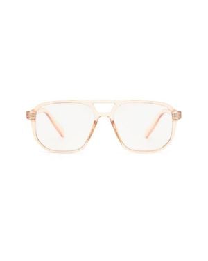 The Book Club The Atticus 53Mm Aviator Light Blocking Reading Glasses - Multicolor
