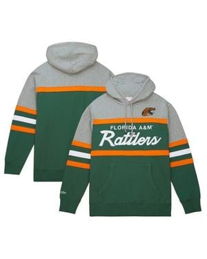 Mitchell & Ness Florida A&M Rattlers Head Coach Pullover Hoodie - Green
