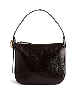 Madewell The Sculpted Metal Wristlet Bag - Black