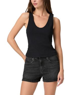 PAIGE Bali Stretch Cotton Tank - Black