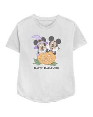 Mickey & Friends Mousey Halloween Graphic T-Shirt - White