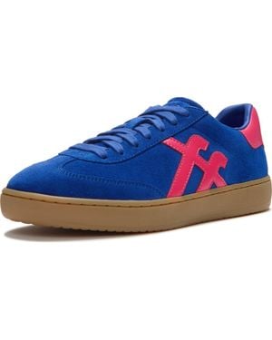Fitflop The Dash T-Toe Suede Sneakers - Blue