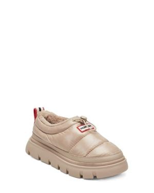 HUNTER Madi Platform Puffer Slipper - Natural