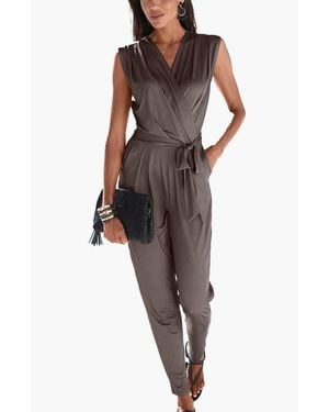 Lascana Wrap Look Jumpsuit - Black
