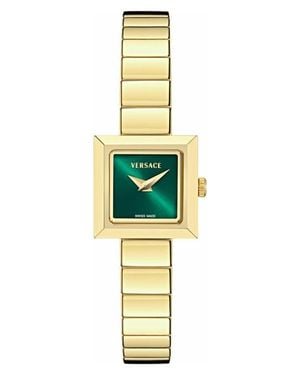 Versace V-Square Petite Bracelet Watch - Metallic