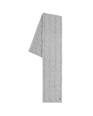 Polo Ralph Lauren Chunky Cable Scarf - Gray