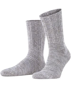 FALKE Brooklyn Cotton Knit Boot Socks - Gray
