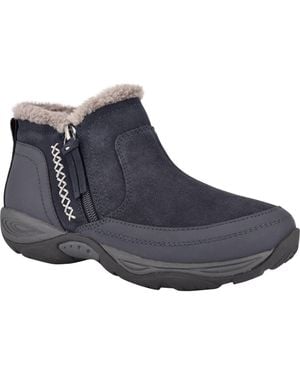 Easy Spirit Epic Round Toe Cold Weather Casual Booties - Blue