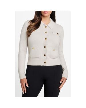 Marciano Afrah Pocket Cardigan - White