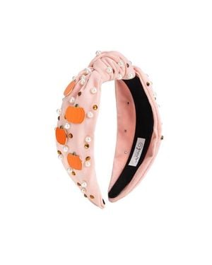 Sweet Wink Pumpkin Pearl Gemstone Headband - Pink