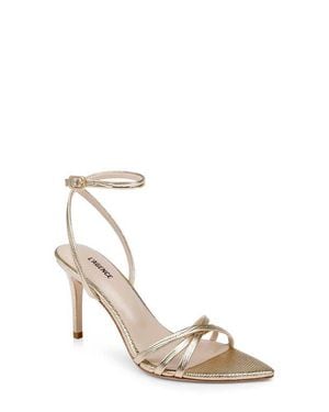 L'Agence Dua Ankle Strap Sandal - Metallic