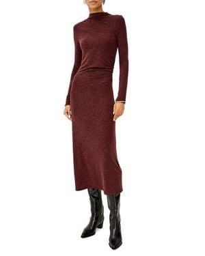 Rails Margaret Mock Neck Jersey Midi Dress - Purple