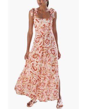 Lascana Tie Strap Maxi Dress - Pink