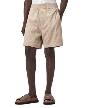 AllSaints Hockley Suede Shorts - Natural
