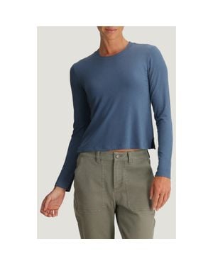 Free Fly Long Sleeve Rib T-Shirt - Blue
