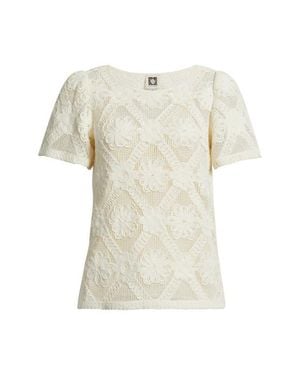 Anne Klein Lace Top - White