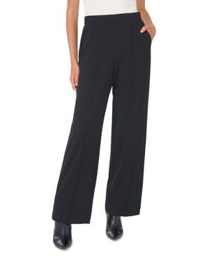 Vince Camuto Pintuck Wide Leg Pull-On Pants - Blue
