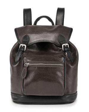 Old Trend Ficus Genuine Leather Durable Travel Backpack - Black