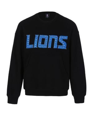 Cuce Detroit Lions Chenille Jeweled Sweatshirt - Blue