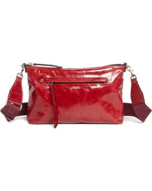 Isabel Marant Nessah Wardy Leather Crossbody Bag - Red