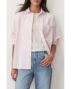 Marine Layer Jane California Relaxed Button-Up Shirt - White