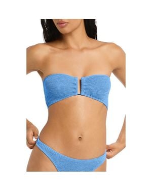 Bondeye Blake U-Bar Bandeau Bikini Top - Blue