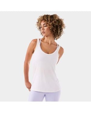 Tavi Fitted Swoop Tank - White