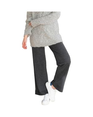 Celtic & Co. Wide Leg Merino Lounge Pants - Gray