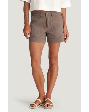 Free Fly Folly Stretch Cotton Twill Shorts - Gray