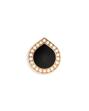 Repossi Antifer & Diamond Pavé Stud Earring - Black