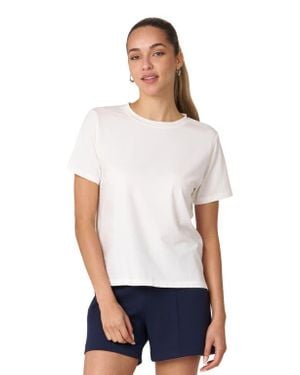 Rebody Active Rebody Essentials Short Sleeve Top - White