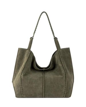 The Sak Los Feliz Large Tote Leather Bag - Green