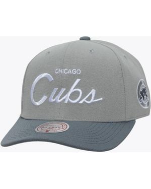Mitchell & Ness Chicago Cubs Thunderstorm Head Coach Pro-Crown Adjustable Hat - Gray