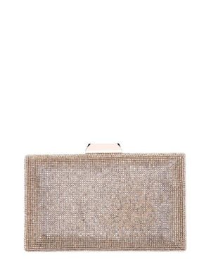 Nina Desyre Crystal Minaudière - Gray