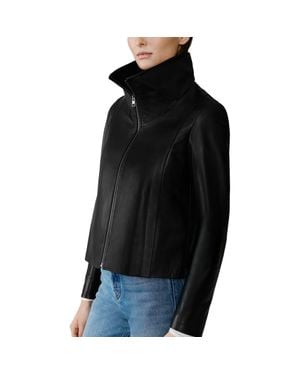 SOIA & KYO Paula Leather Jacket - Black