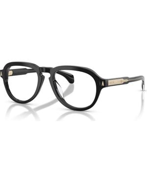 Moncler 52Mm Pilot Optical Glasses - Black