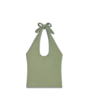 VIR VITA Pauline Halter Top - Green
