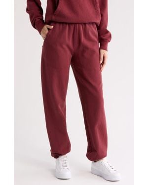 Melody Ehsani Gender Inclusive Heavy Fleece Sweatpants - Red