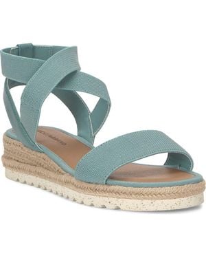 Lucky Brand Thimba Ankle Wrap Espadrille Sandal - Blue