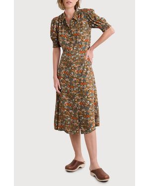 Seasalt Cornwall Bridget Print A-Line Shirtdress - Natural