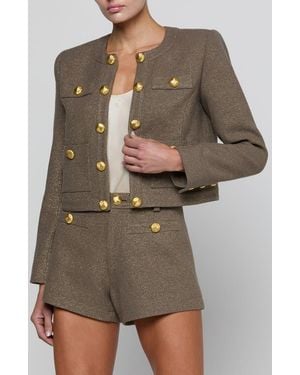 L'Agence Kahlia Collarless Jacket - Multicolor