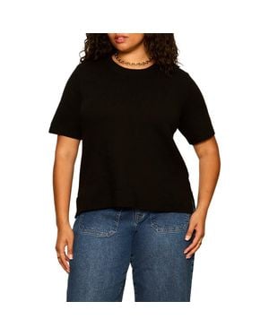 Sanctuary Perfect Short Sleeve Sweater - Black