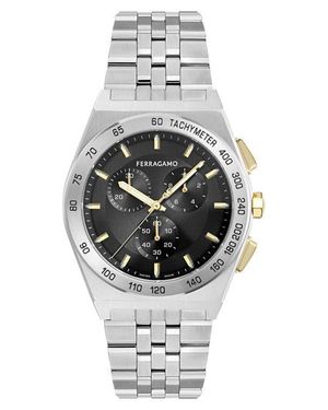 Ferragamo Vega New Chrono Bracelet Watch, 42Mm - Gray