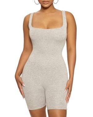Naked Wardrobe The Nw Sporty Romper - White