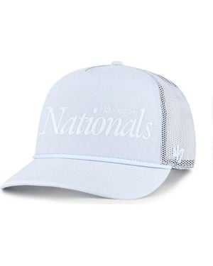 '47 Washington Nationals Foundation Script Hitch Adjustable Trucker Hat - Blue